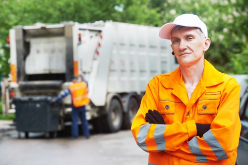 Fulham residents utilizing waste removal services