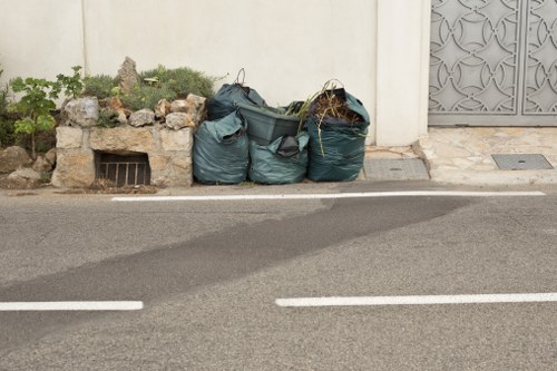 Different types of waste materials collected in Fulham
