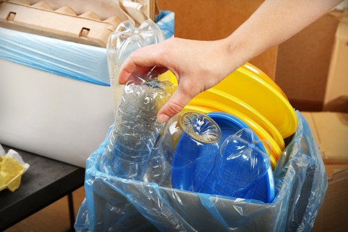 Furniture being prepared for donation in Fulham